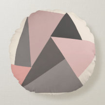 Rosa och Grå Mid-century Modern Geometrisk