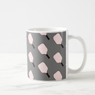 Rosa och grå pickleball-mugg  kaffemugg