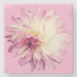 Rosa och gräddblomma stenunderlägg