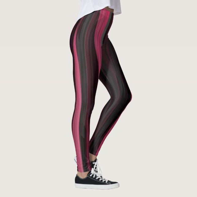 rosa och grått abstrakt leggings (Höger)