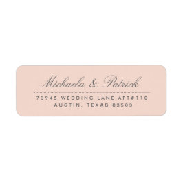  Rosa och Grått-Adressetiketter för kol Returadress Etikett