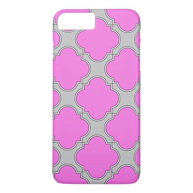Rosa och grått av kvartfolie Case-Mate iPhone skal (Baksida)
