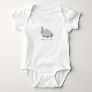 Rosa och Grått Baby Elephant - Little Peanut T Shirt