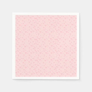 Rosa och grått blommigt mönster papper servett