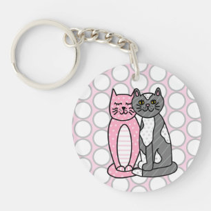 Rosa och Grått Cudely Cute Kattunge