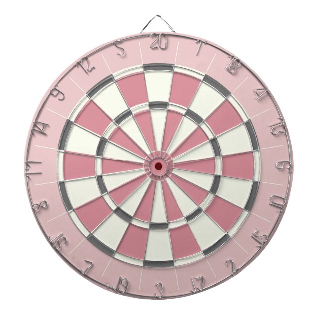 Rosa och Grått Dartboard Darttavla (Framsidan)