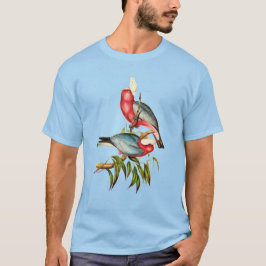 Rosa och Grått Galah Australian Bird Illustration T Shirt