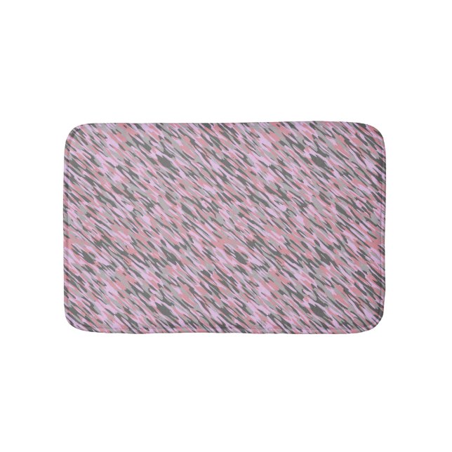 rosa och grått grön kamouflage abstrakt badrumsmatta (Framsidan)