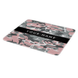 Rosa och Grått-kamouflage Ditt namn anpassar sig