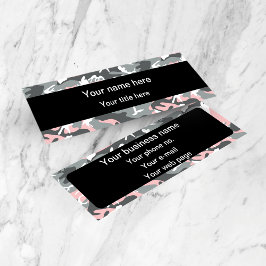 Rosa och Grått-kamouflage, militär, armé Mini Visitkort