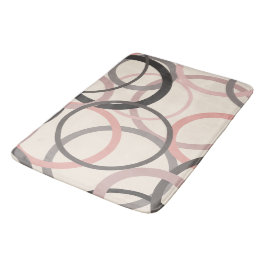 Rosa- och Grått-kretsar Badrumsmatta
