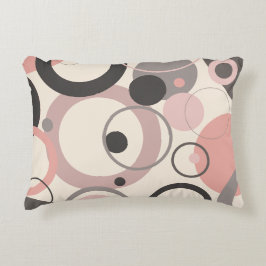 Rosa- och Grått-kretsar i M-århundradet Modern Prydnadskudde