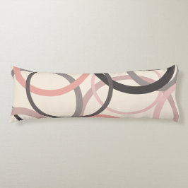 Rosa- och Grått-kretsar Kroppskudde