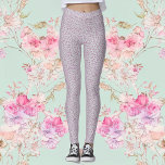 Rosa och Grått Leopard Print Leggings<br><div class="desc">Dessa slående skrifter har ett rosa leopardtryck mot en mångsidig grått-bakgrund och skapar dem perfekt påstående biet för varje vardrobe.</div>