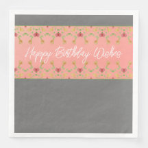 Rosa och Grått med Blommigt-konstruktör