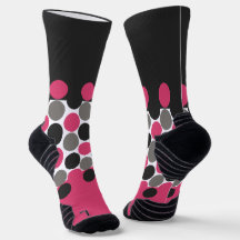 Rosa och Grått Polika Dot