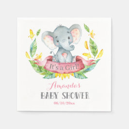 Rosa och Grått-servetter för flickelbarn Pappersservett