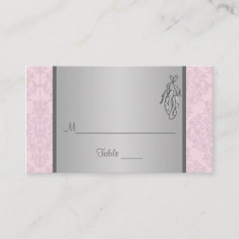 Rosa- och Grått-skada, Ballet Tofflor-platskort Placeringskort