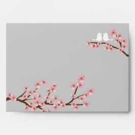 Rosa och Grått Tjerrys Blommar Vår bröllop