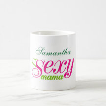 Rosa och grön Sexig Mamma Typografi (redigerbar)