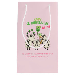 Rosa och grön St Patrick's Day till tackorna irlän