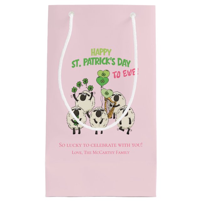 Rosa och grön St Patrick's Day till tackorna irlän (Framsidan)