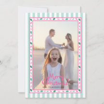 Rosa och gröna julbladskant familjefoto