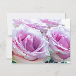 Rosa och gröna rosor inbjudningar