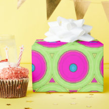 Rosa och Grönt Abstrakt