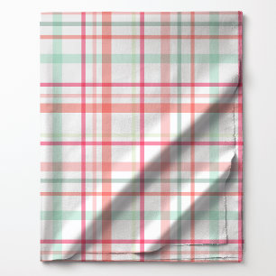 Rosa och Grönt av Bright Pastel Mönster Tyg