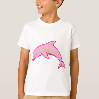 Rosa och Grönt av delfiner Tee Shirt