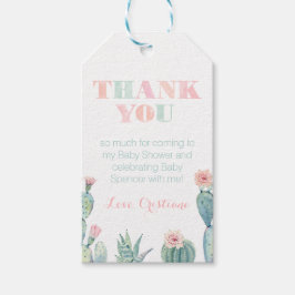 Rosa och Grönt av prickbildare Party Presentetikett