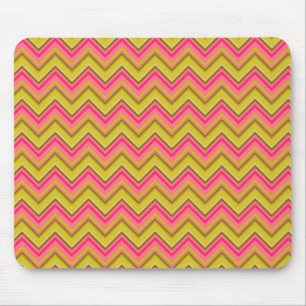 Rosa och Grönt av socker och spice Chevron Musmatta