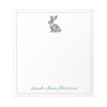 Rosa och Grönt Chinoiserie Bunny med bin