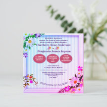 Rosa och Grönt för övertoning av elegant Blommigt 