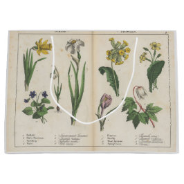 Rosa och Grönt Gift Bag för Antique Wildblomma