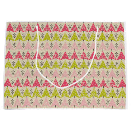 Rosa och grönt Julgranar