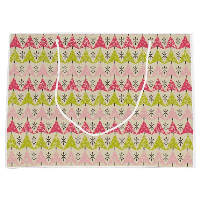 Rosa och grönt Julgranar (Framsidan)