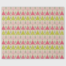 Rosa och grönt Julgranar