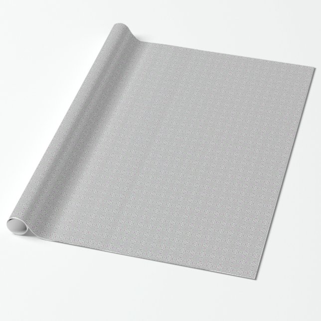 Rosa och Grönt julrosor Presentpapper (Utrullad)