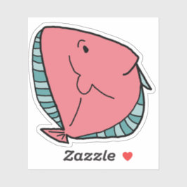 Rosa och Grönt Klistermärken