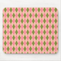 Rosa och Grönt Pastel Argyle Play Mönster