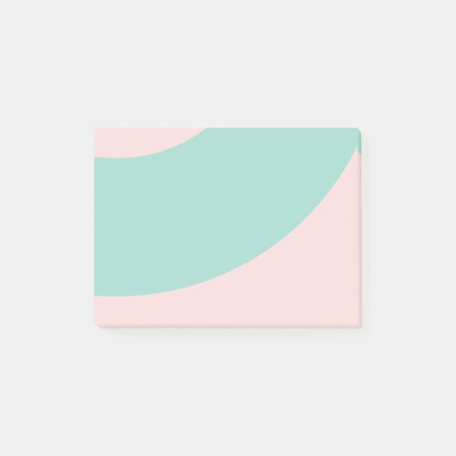 Rosa och Grönt Post-it Block (Framsida)