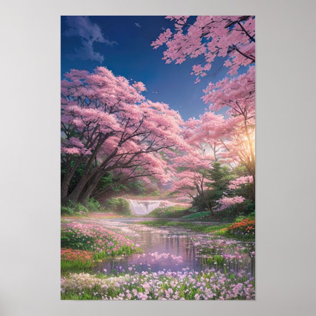 Rosa och Grönt Poster (Framsidan)