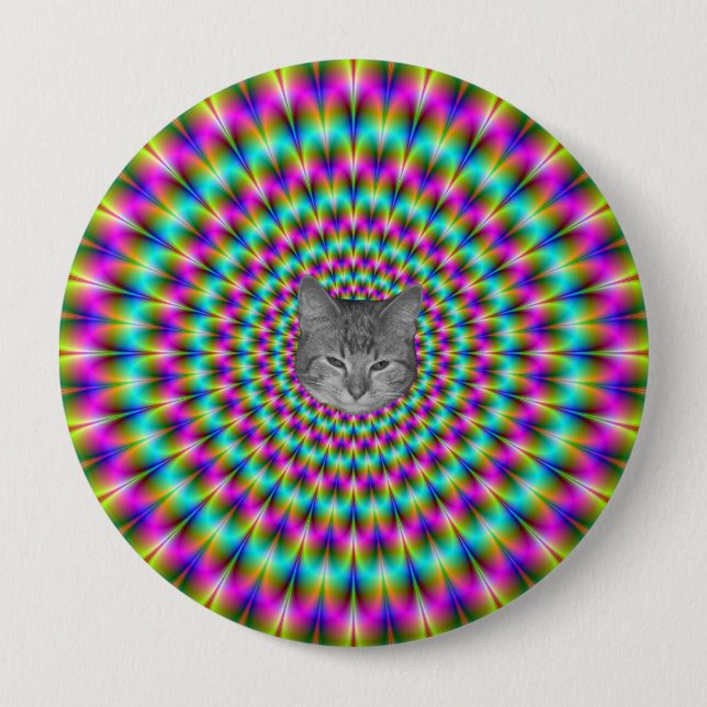 Rosa och Grönt Ringar + Katt Knapp (Framsida)