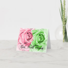 Rosa och Grönt Ro får ett bra kort snart