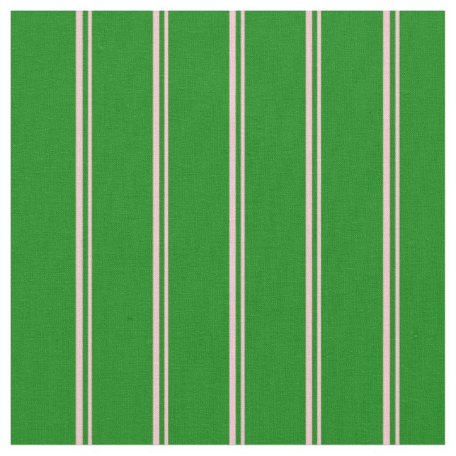 Rosa och Grönt, stripe/länt Mönster Tyg (Närbild)