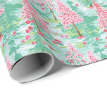 Rosa och Grönt Träd av handflatan Beach-julen Presentpapper<br><div class="desc">PreppyPrint.com - Fira jul i Handflatan Beach stil! Överför den här designen även till de produkter du vill ha! Besök min designerbutik,  PreppyPrint.com,  för att få information om hur du samordnar saker.</div>