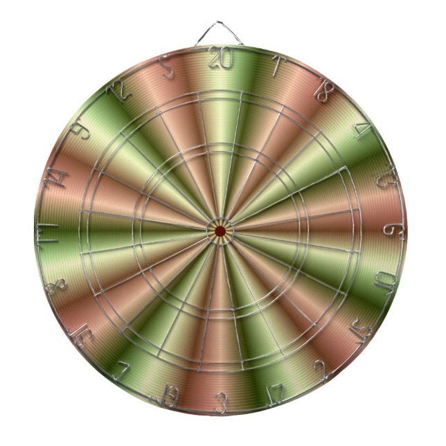 Rosa och Grönt Tvåfärgad platt Dartboard Piltavla (Framsidan)