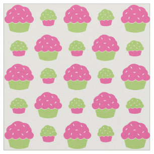 Rosa- och gröntmuffins tyg